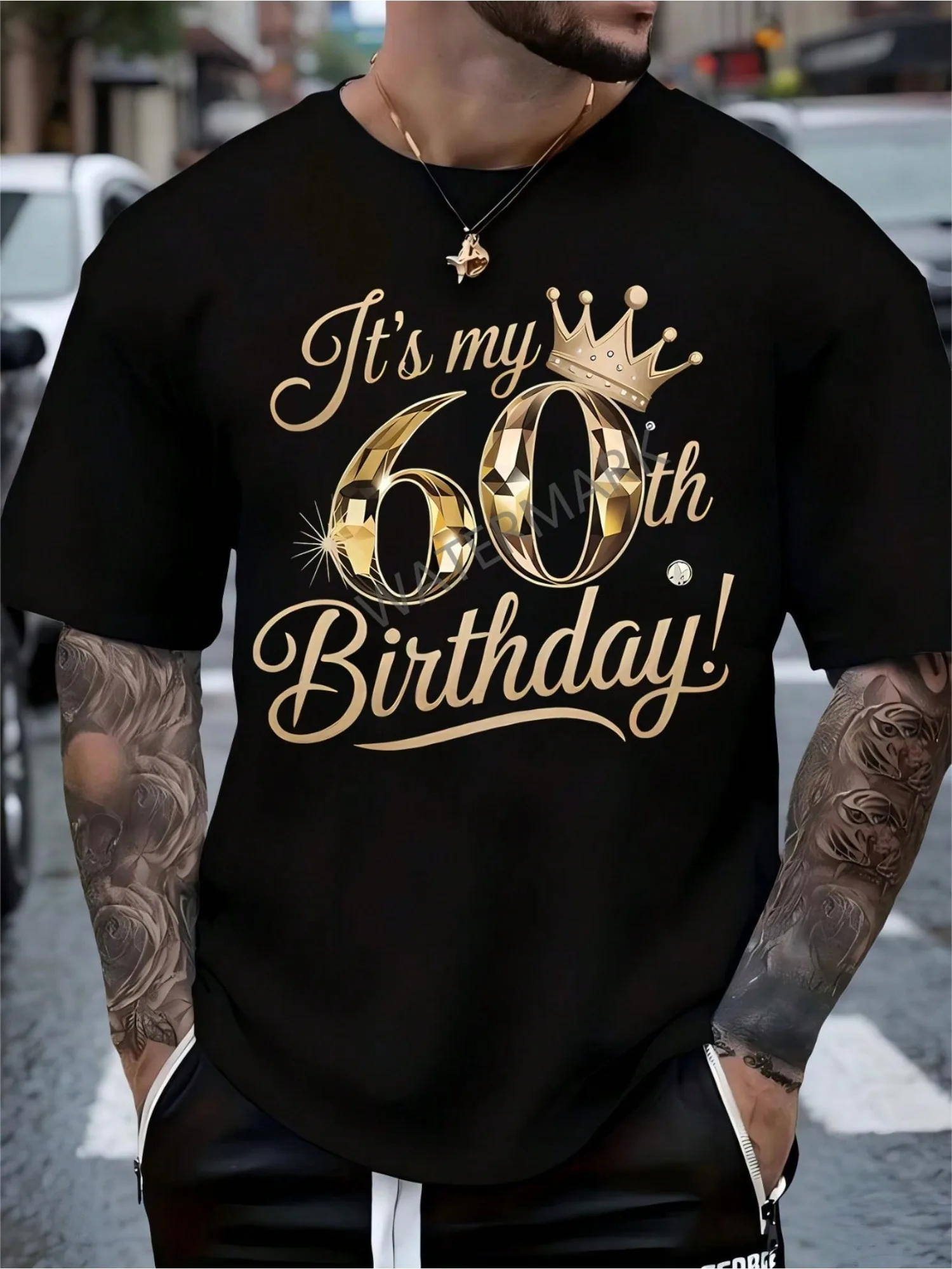 It'S My 60Th Birthday- Men'S Casual Cotton T-Shirt - Knitted - Slightly Fabric - Fashion - Fashionable And Versatile
It'S My 60Th Birthday- Men'S Casual Cotton T-Shirt - Knitted - Slightly Fabric - Fashion - Fashionable And Versatile