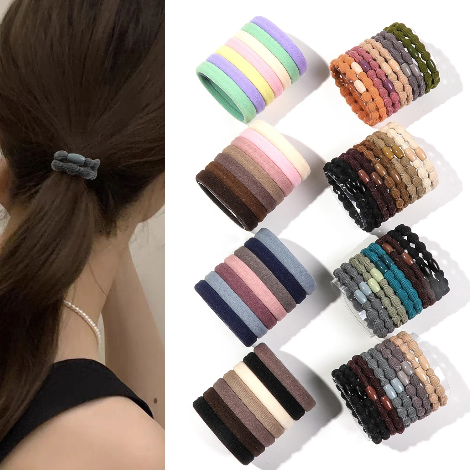 Boxed High-elastic Hair Rope Without Seams, Rubber Band for Women, No Hair Damage, Towel Ring, Rubber Band, Black Headband.
Boxed High-elastic Hair Rope Without Seams, Rubber Band for Women, No Hair Damage, Towel Ring, Rubber Band, Black Headband.