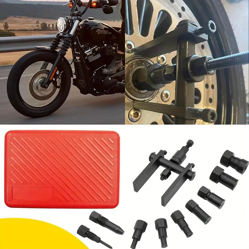 Bike Bearing Puller Kit Bicycle Motorcycle Two-Jaw Bearing Removal Tool Puller Extractor Bearings with Box
Bike Bearing Puller Kit Bicycle Motorcycle Two-Jaw Bearing Removal Tool Puller Extractor Bearings with Box