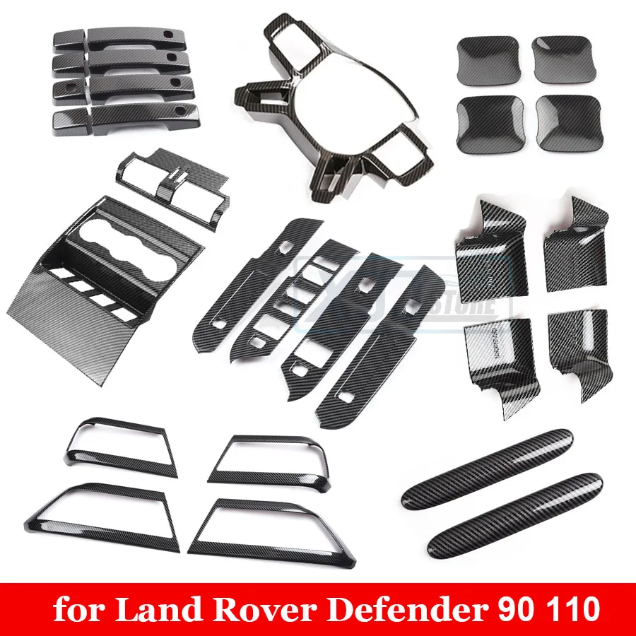 Fit For Land Rover Defender 90 110 2020 2021 2022 2023 2024 Carbon Fiber Interior Overlay Covers Upgrade Inner Decoration Parts
Fit For Land Rover Defender 90 110 2020 2021 2022 2023 2024 Carbon Fiber Interior Overlay Covers Upgrade Inner Decoration Parts
