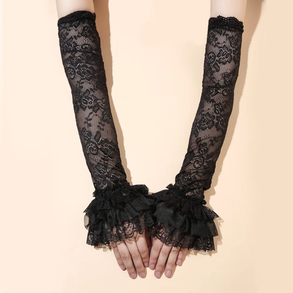 Elastic Lace Ice Silk Sleeves Thin Mesh Sun Protection Sleeve Hollow UV Insulation Long Sleeved Arm Cover Outdoor Sport
Elastic Lace Ice Silk Sleeves Thin Mesh Sun Protection Sleeve Hollow UV Insulation Long Sleeved Arm Cover Outdoor Sport