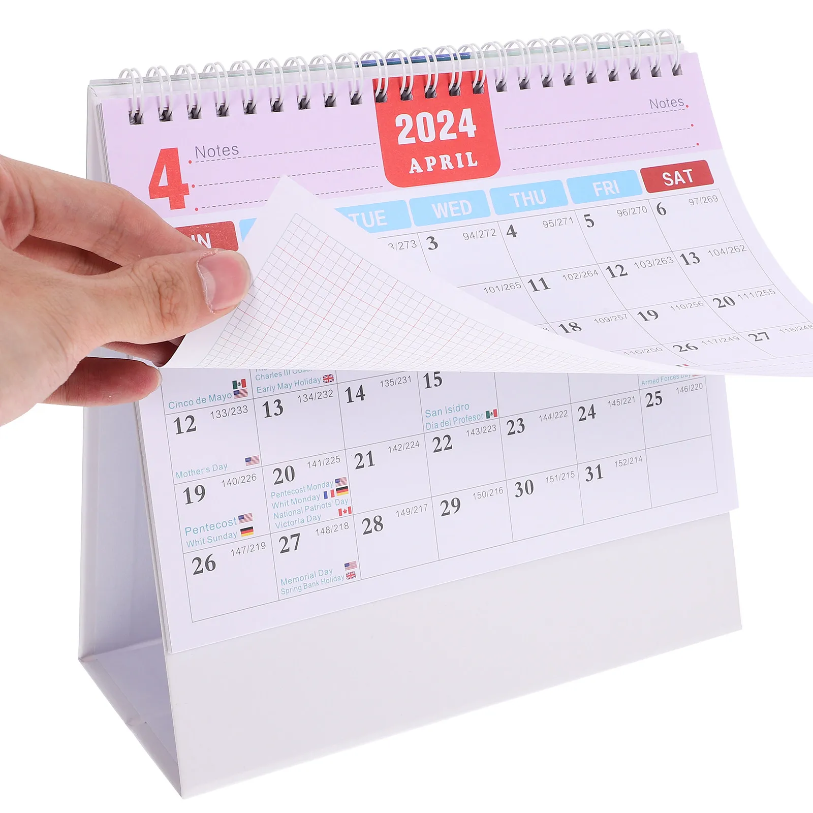 Desk Calendar 2024-2025 19-Month Standing Flip Block Calendar Modern Minimalist Office Desk Decoration Smooth Writing Surface
Desk Calendar 2024-2025 19-Month Standing Flip Block Calendar Modern Minimalist Office Desk Decoration Smooth Writing Surface