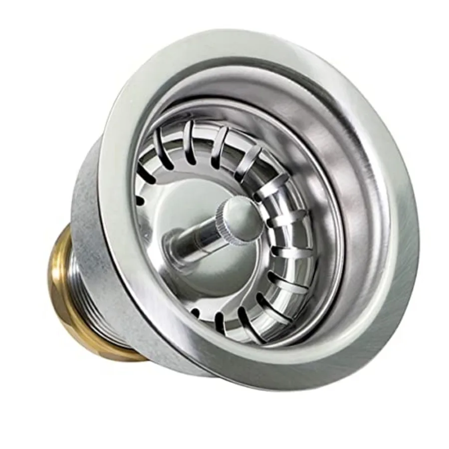 Highcraft Kitchen Sink 3-1/2 Inch Stainless Steel Drain Assembly With Strainer Basket and Snaplock Stopper Long Extended Shank
Highcraft Kitchen Sink 3-1/2 Inch Stainless Steel Drain Assembly With Strainer Basket and Snaplock Stopper Long Extended Shank
