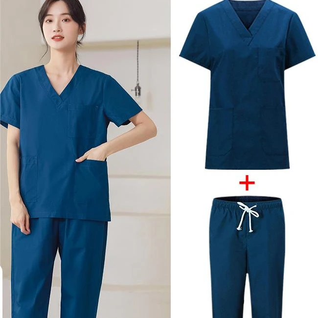 Solid Color Medical Uniforms Beauty Salon Nursing Workwear Lab coats+pants Uniform Pet Shop Scrubs Sets Dentist Work Clothes New
Solid Color Medical Uniforms Beauty Salon Nursing Workwear Lab coats+pants Uniform Pet Shop Scrubs Sets Dentist Work Clothes New