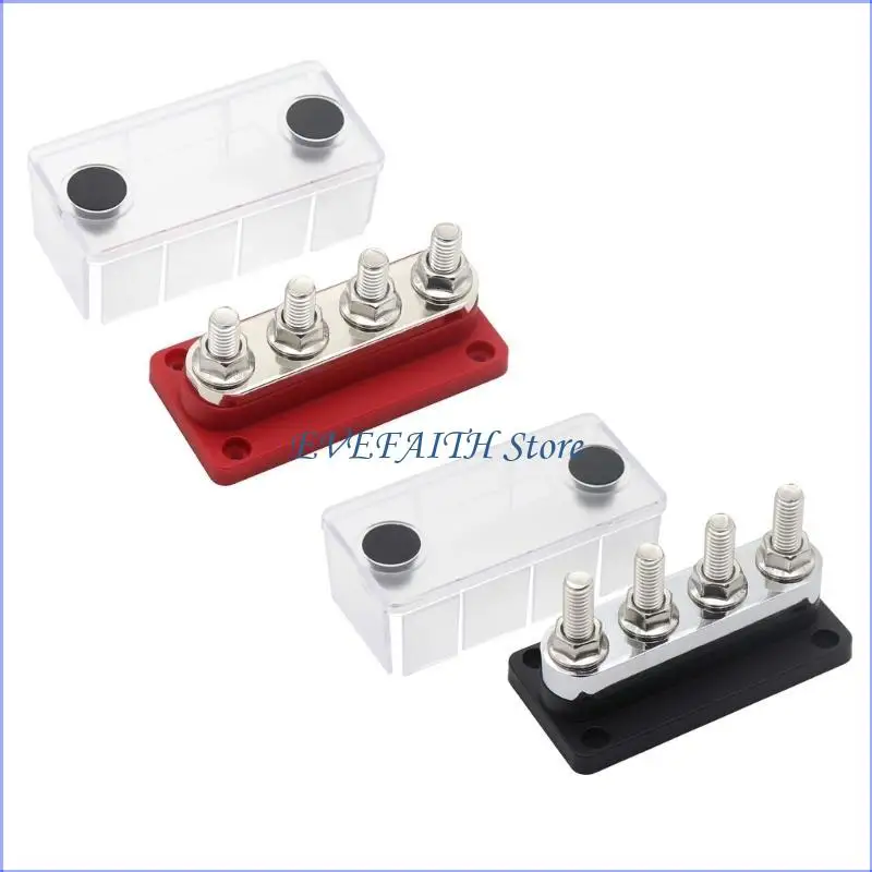 124B Power Distribution Terminal Block Screws Bus Bar for Car Marine Boat 300A 600A
124B Power Distribution Terminal Block Screws Bus Bar for Car Marine Boat 300A 600A