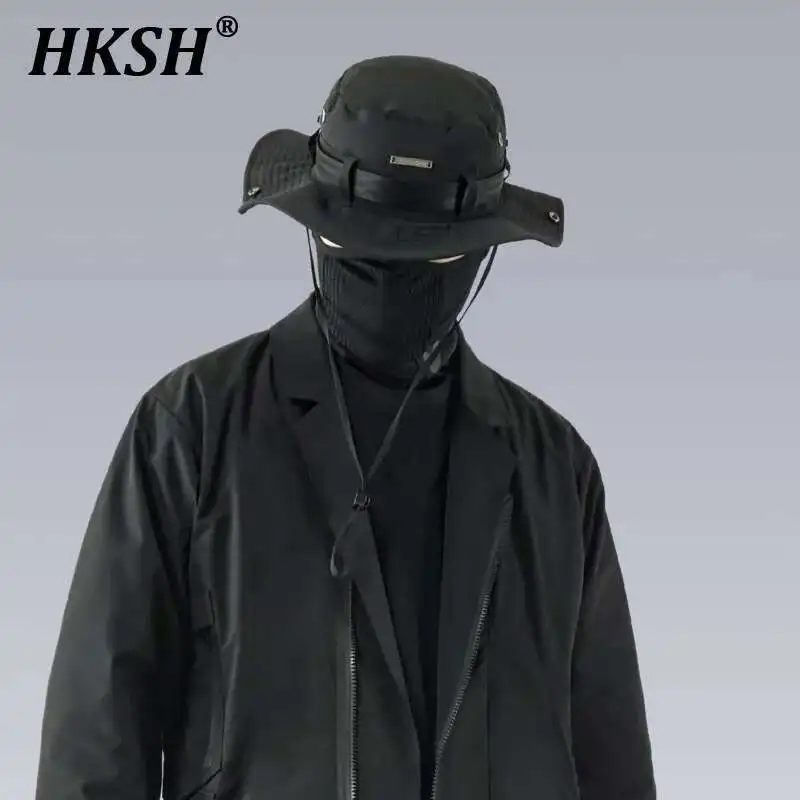 HKSH Men's Tide Tactical Drawstring Fisherman Hat Breathable Sun Protection Women Chic Outdoor Mountaineer Dark Punk Hats HK1331
HKSH Men's Tide Tactical Drawstring Fisherman Hat Breathable Sun Protection Women Chic Outdoor Mountaineer Dark Punk Hats HK1331