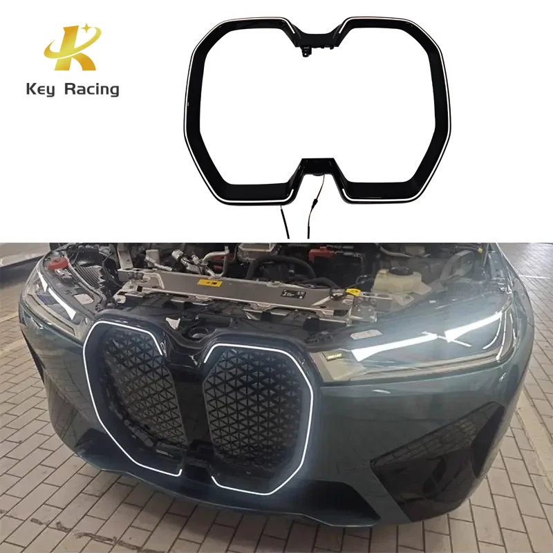 For BMW iX 2022-2025 LED light Kidney Grille Frame Glossy Black Replacement Front Bumper Grill Car Accessories
For BMW iX 2022-2025 LED light Kidney Grille Frame Glossy Black Replacement Front Bumper Grill Car Accessories