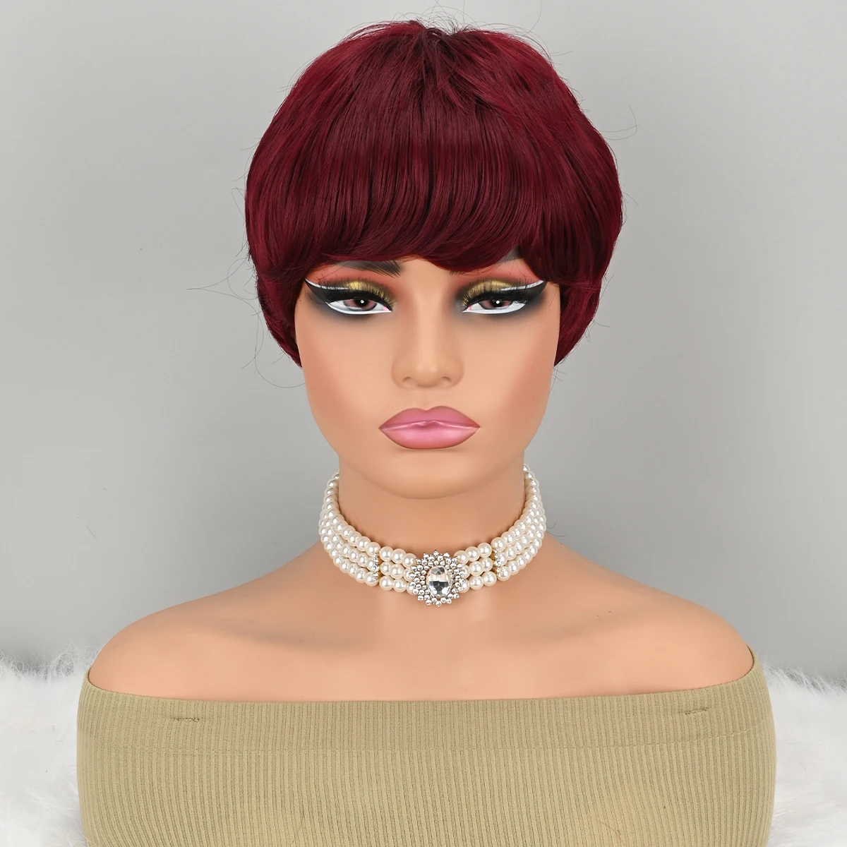Short Pixie synthetic Wigs for Pixie Cut Wig Short Burgundy Wigs Glueless Boy Cut Wig Red Wig for Women
Short Pixie synthetic Wigs for Pixie Cut Wig Short Burgundy Wigs Glueless Boy Cut Wig Red Wig for Women