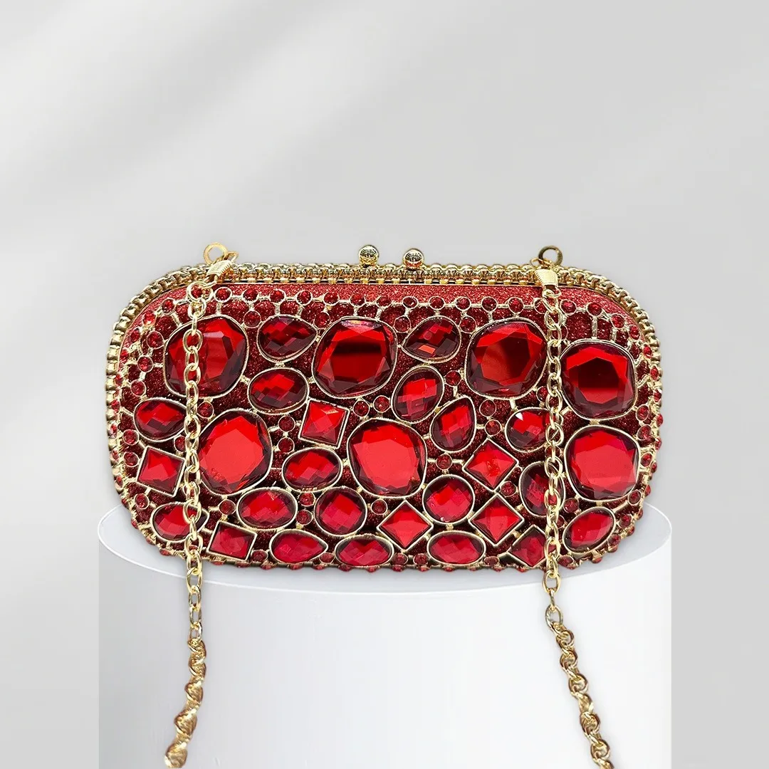 Rhinestone diamond-encrusted celebrity dinner bag fashion chain messenger bag new versatile (single does not sell)
Rhinestone diamond-encrusted celebrity dinner bag fashion chain messenger bag new versatile (single does not sell)