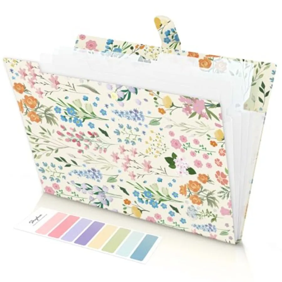 Expanding File Folder with 5 Pockets, Accordion File Organizer, Portable Receipt Paper Documents Organizer, Letter Size Filing
Expanding File Folder with 5 Pockets, Accordion File Organizer, Portable Receipt Paper Documents Organizer, Letter Size Filing