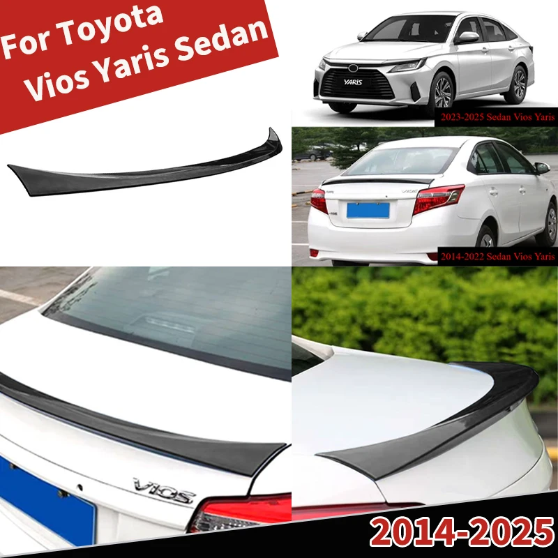 For Toyota Vios Yaris Sedan 2014-2022-2025 Sporty Style Rear Trunk Spoiler Wing Lip Car Tail Fin Lid Bodykits Tuning Accessories
For Toyota Vios Yaris Sedan 2014-2022-2025 Sporty Style Rear Trunk Spoiler Wing Lip Car Tail Fin Lid Bodykits Tuning Accessories