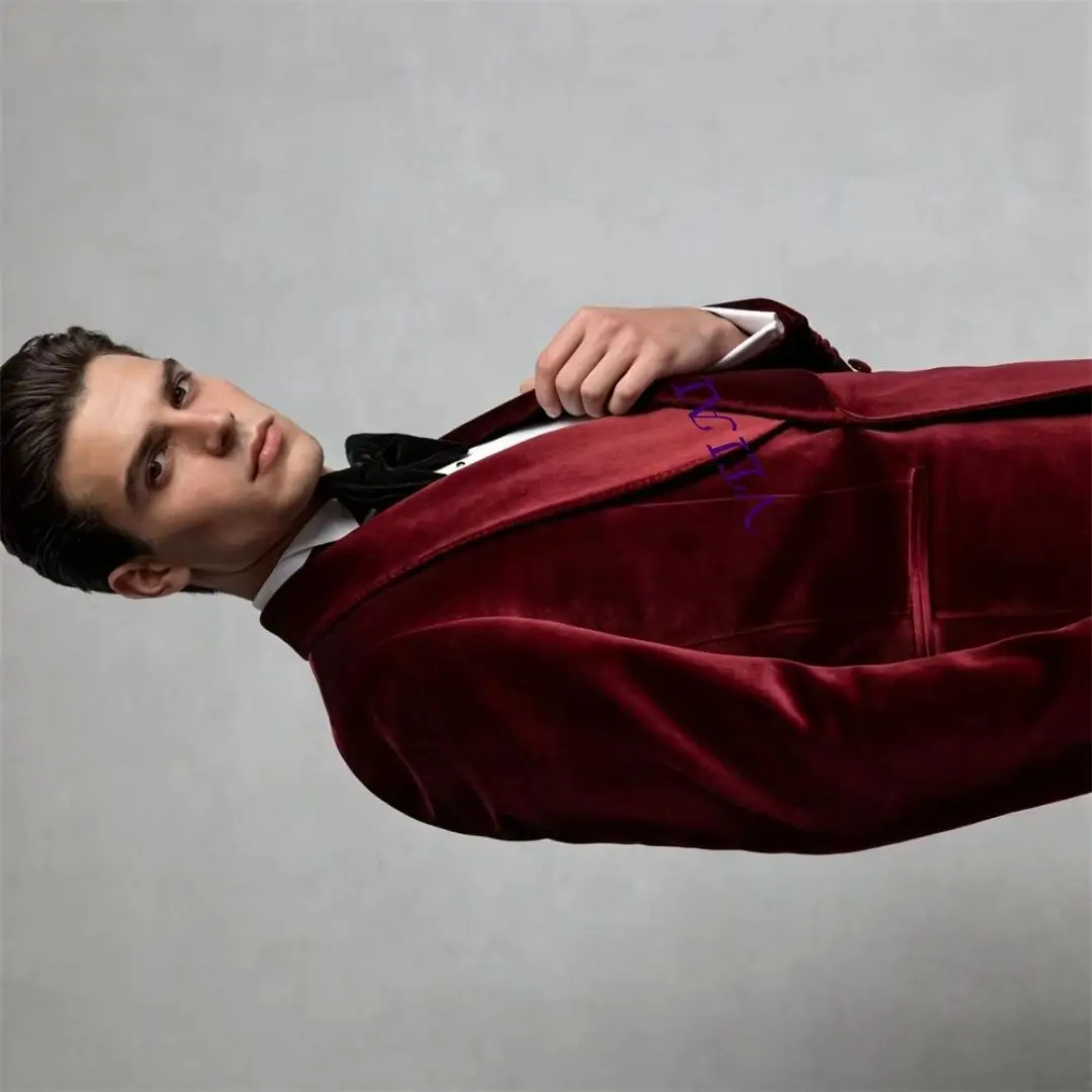 Customized Elegant Velvet Suit Blazer for Men Wide Shawl Collar Tailored Solid Color 80+ Options XXS-7XL Suit Attire
Customized Elegant Velvet Suit Blazer for Men Wide Shawl Collar Tailored Solid Color 80+ Options XXS-7XL Suit Attire