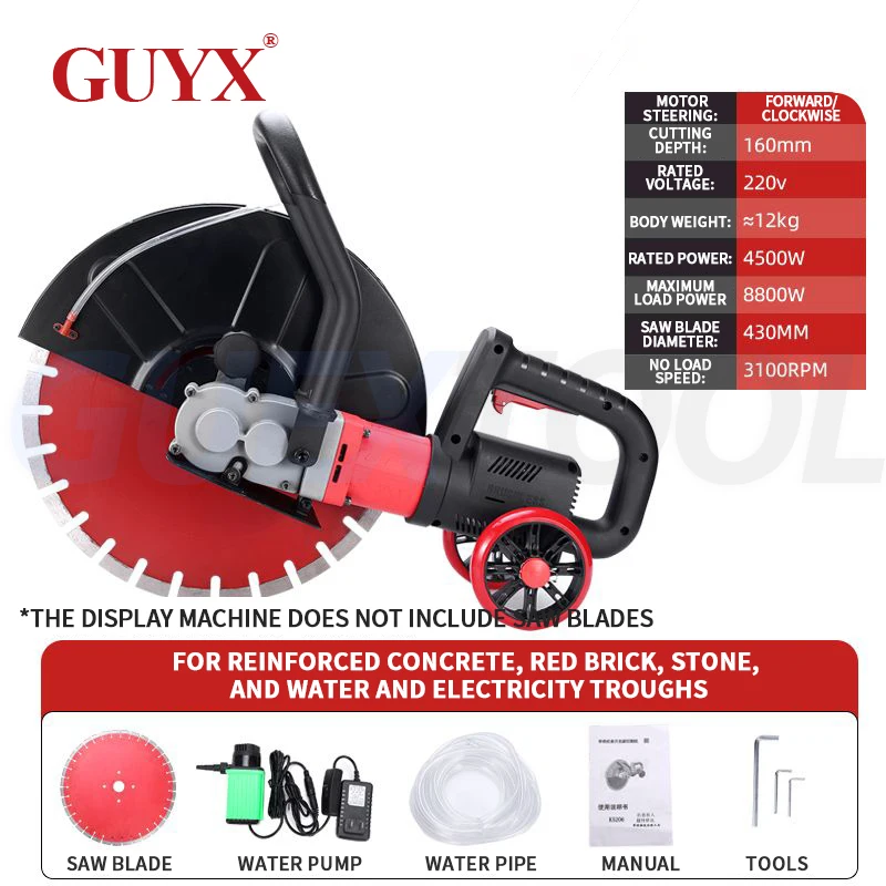 Multifunctional Stone Reinforced Concrete Red Brick Cutting Machine, Dust-free Water Electricity Single Piece Slotting Machine
Multifunctional Stone Reinforced Concrete Red Brick Cutting Machine, Dust-free Water Electricity Single Piece Slotting Machine