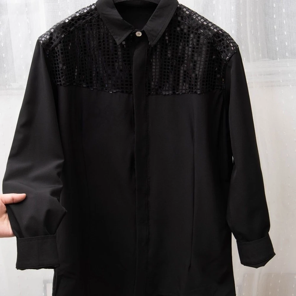 Mens Shirt Sequin Performance Casual Shirt Streetwear Fashion Slim Youth Campus Long Sleeve Top Old Money Men'S Wear 2025 New
Mens Shirt Sequin Performance Casual Shirt Streetwear Fashion Slim Youth Campus Long Sleeve Top Old Money Men'S Wear 2025 New