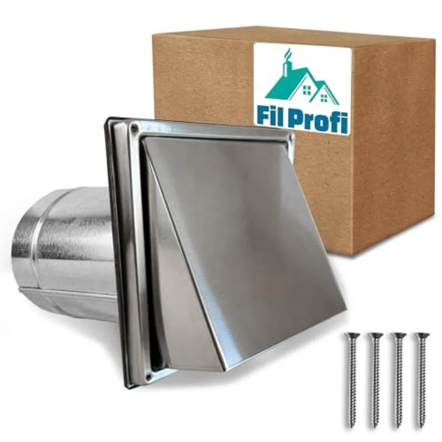 Wall Vent Cover. Exhaust Duct kit Outside The House. Kitchen, Fan, Dryer Deflector
Wall Vent Cover. Exhaust Duct kit Outside The House. Kitchen, Fan, Dryer Deflector
