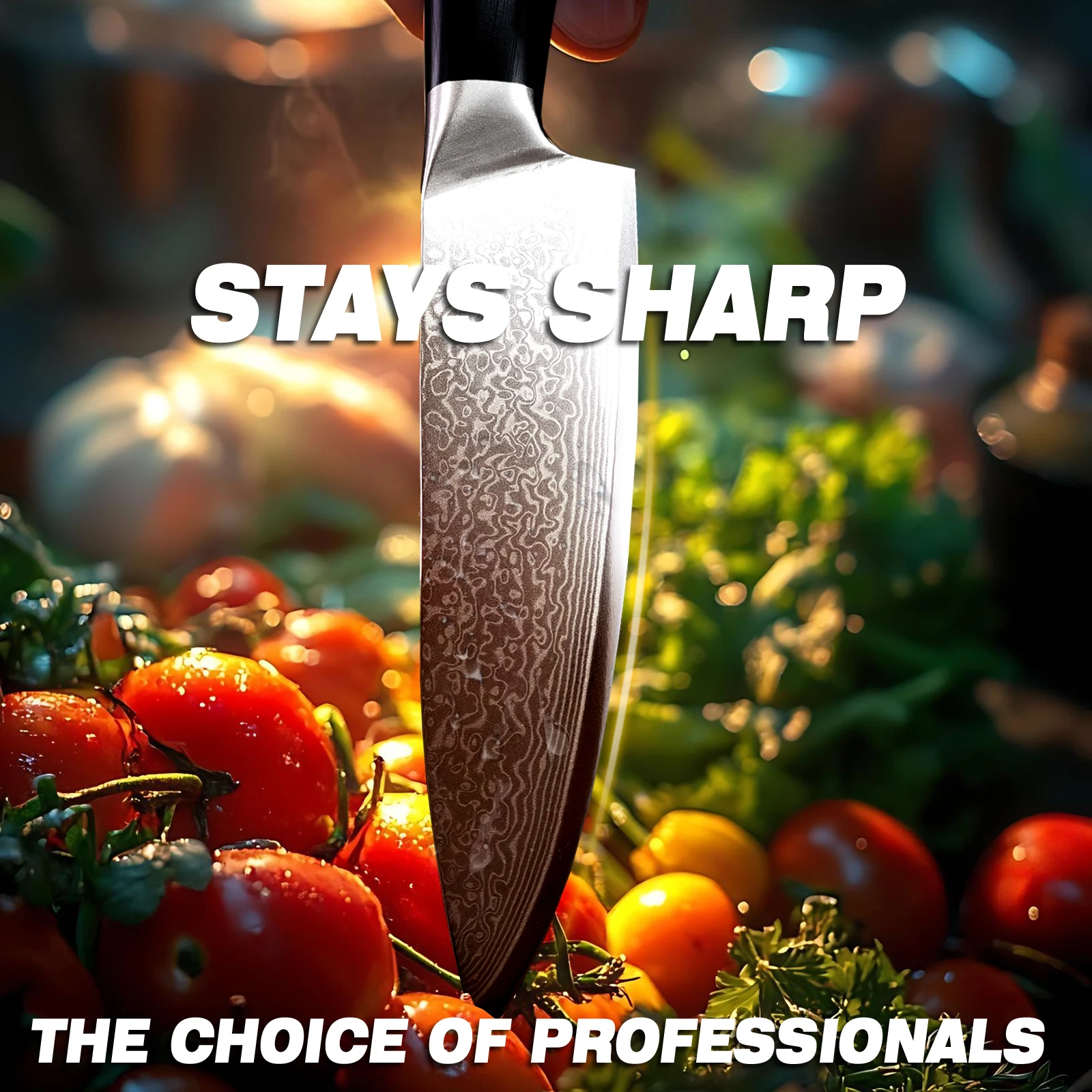 Damascus steel kitchen knife, portable kitchen knife with lightweight handle, comes with a gift box.
Damascus steel kitchen knife, portable kitchen knife with lightweight handle, comes with a gift box.