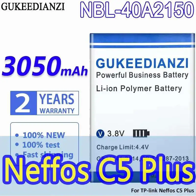 Для TP-Link Neffos C5 Plus 3050 мАч аккумулятор мобильного телефона Nbl-40A2150 Премиум замена
Для TP-Link Neffos C5 Plus 3050 мАч аккумулятор мобильного телефона Nbl-40A2150 Премиум замена