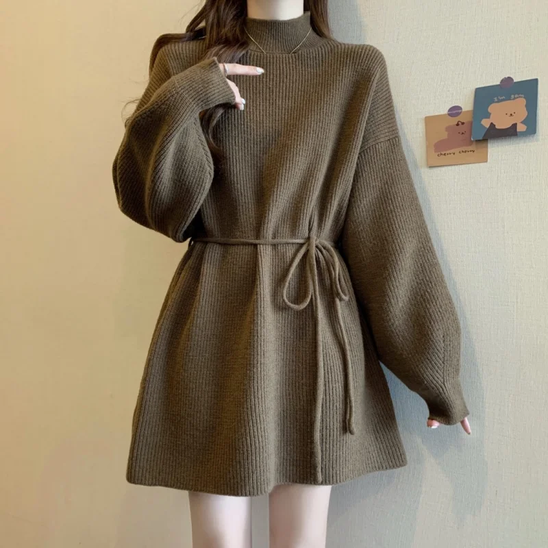 Женский повседневный модный пуловер, простой однотонный вязаный топ с длинными рукавами, универсальный одинаковый свитер средней длины на каждый день для поездок на работу
Женский повседневный модный пуловер, простой однотонный вязаный топ с длинными рукавами, универсальный одинаковый свитер средней длины на каждый день для поездок на работу