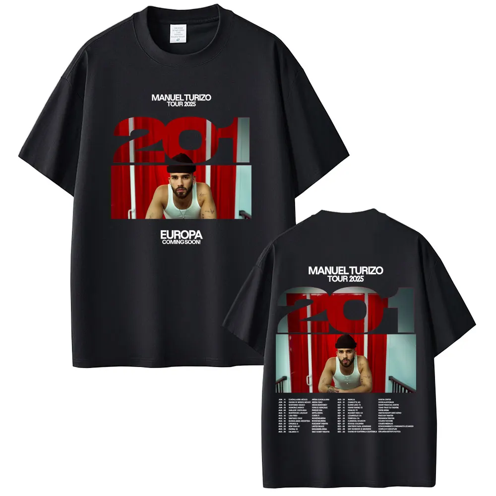 Manuel Turizo Album 201 Tour 2025 T Shirt Men Women Hip Hop Fashion Oversized Short Sleeve T-shirts Casual Cotton Vintage Tshirt
Manuel Turizo Album 201 Tour 2025 T Shirt Men Women Hip Hop Fashion Oversized Short Sleeve T-shirts Casual Cotton Vintage Tshirt