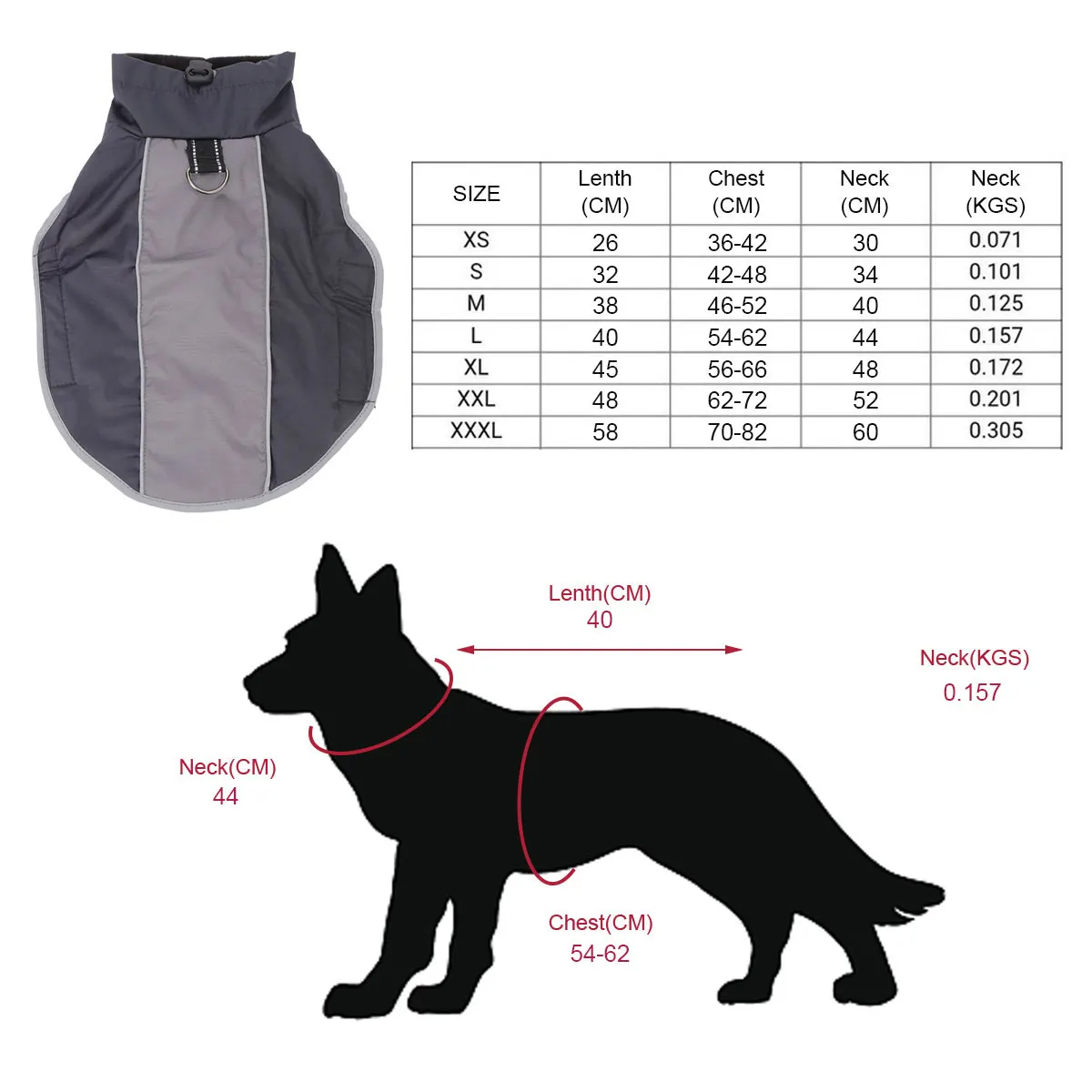 Dog Jacket Cold Weather Coat Coats Jackets Autumn And Winter Waterproof Apparel Small Clothes Raincoat
Dog Jacket Cold Weather Coat Coats Jackets Autumn And Winter Waterproof Apparel Small Clothes Raincoat