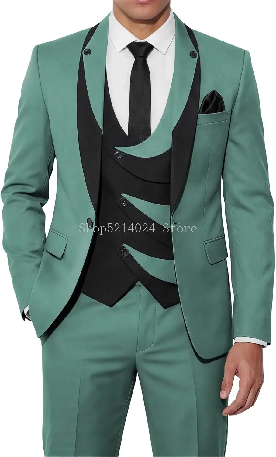 Mens 3 Piece Tuxedo Suit Set Slim Fit Wedding Tuxedo Suits for Men Prom Formal Fashion
Mens 3 Piece Tuxedo Suit Set Slim Fit Wedding Tuxedo Suits for Men Prom Formal Fashion
