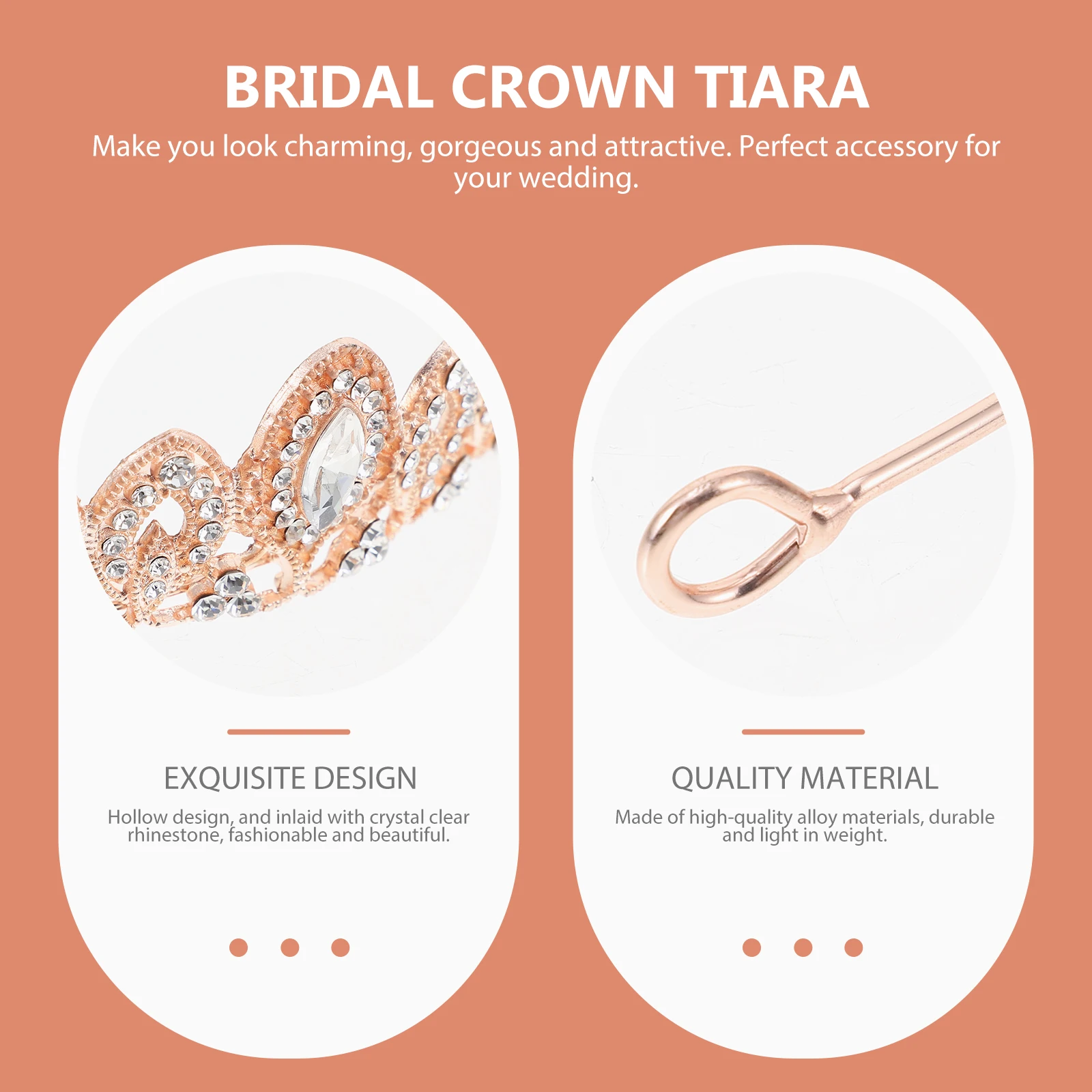 Rhinestone Crown Headb Elegant Hair Decor Accessories Wedding Party Bridal Alloy Tiara Small Crown Smooth Shining Surface
Rhinestone Crown Headb Elegant Hair Decor Accessories Wedding Party Bridal Alloy Tiara Small Crown Smooth Shining Surface
