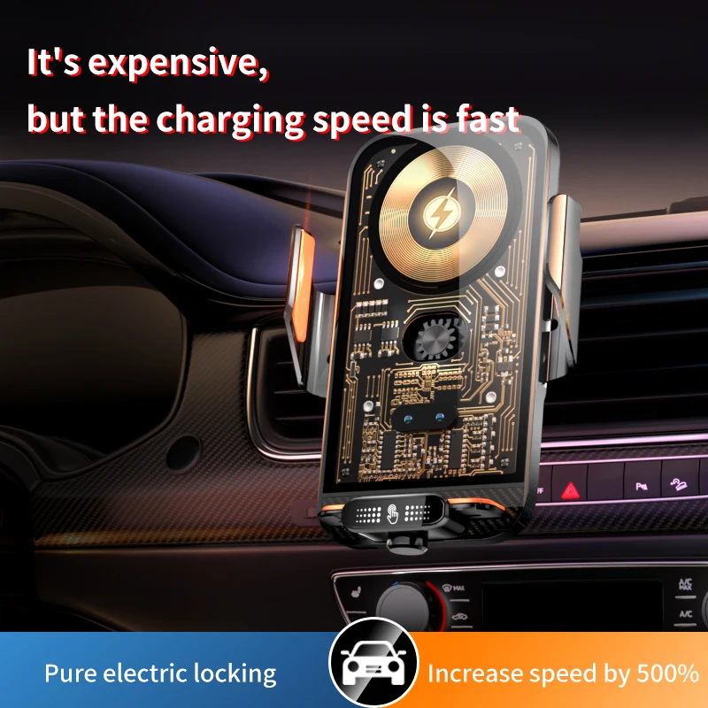 66W Wireless Charger Mobile Phone Holder Intelligent Infrared Air Vent Clip for iPhone Samsung Xiaomi Universal Car Phone Holder
66W Wireless Charger Mobile Phone Holder Intelligent Infrared Air Vent Clip for iPhone Samsung Xiaomi Universal Car Phone Holder