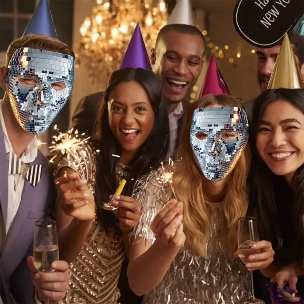 Masquerade Ball Glitter Mirror Face Mask Full Face Half Face Night Club Mask Male Adult Party Supplies Home DJ Decor Carnival
Masquerade Ball Glitter Mirror Face Mask Full Face Half Face Night Club Mask Male Adult Party Supplies Home DJ Decor Carnival