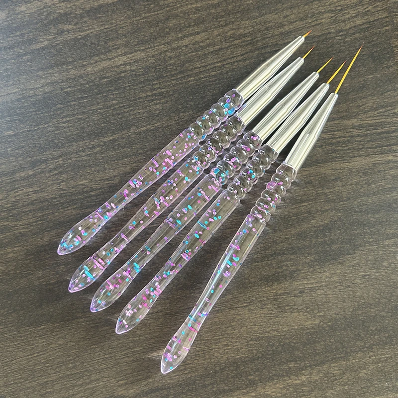 5Pcs Acrylic French Stripe Nail Art Liner Brush Set Ultra-thin Line Drawing Pen UV Gel Manicure Painting Brush
5Pcs Acrylic French Stripe Nail Art Liner Brush Set Ultra-thin Line Drawing Pen UV Gel Manicure Painting Brush