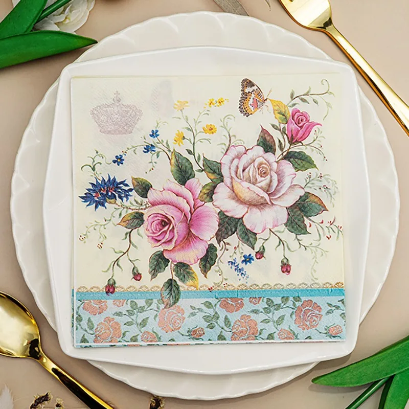 20Pcs/Bag Vintage Flower Printed Wedding Birthday Party Supplies Decorative Disposable Napkins Papers
20Pcs/Bag Vintage Flower Printed Wedding Birthday Party Supplies Decorative Disposable Napkins Papers
