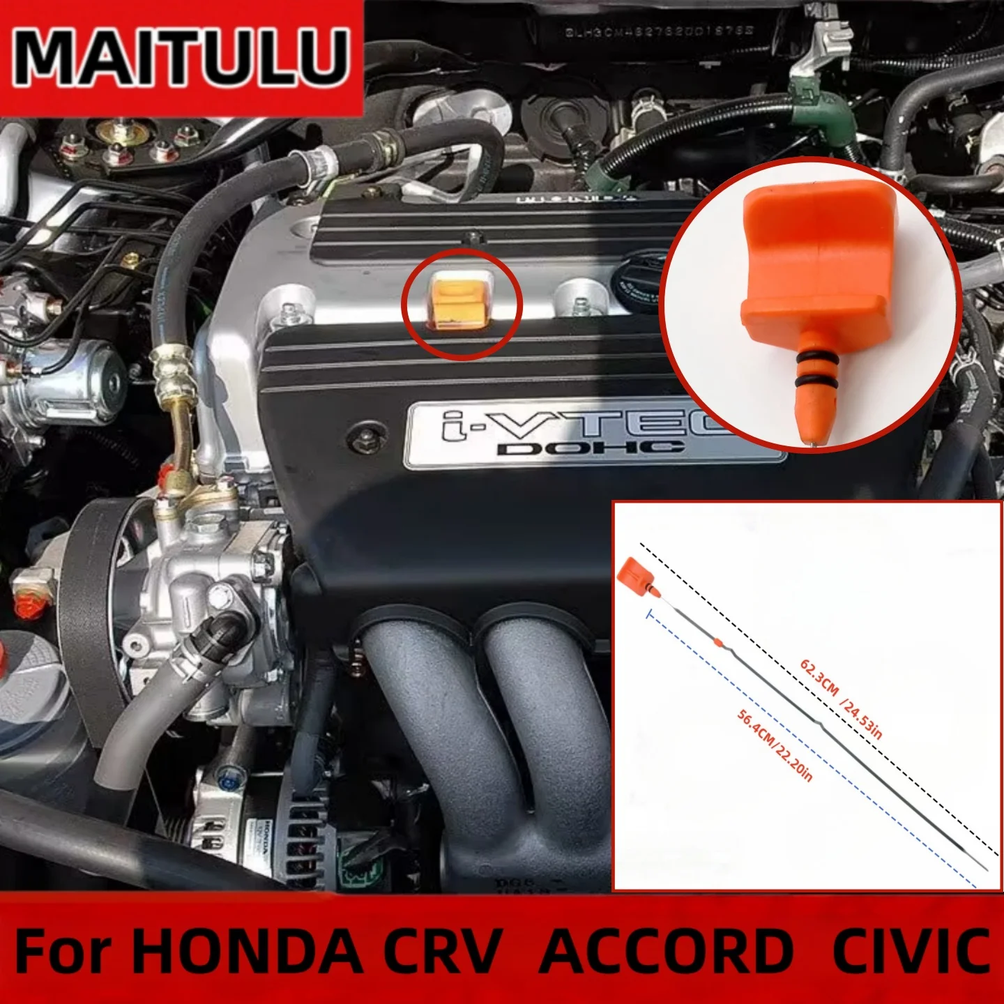 Для HONDA CRV 2002~2006, ACCORD 2003~2007, CIVIC 2004: Щуп для измерения уровня масла в двигателе 2.4L, 15650-PPA-004, уплотнитель щупа.
Для HONDA CRV 2002~2006, ACCORD 2003~2007, CIVIC 2004: Щуп для измерения уровня масла в двигателе 2.4L, 15650-PPA-004, уплотнитель щупа.