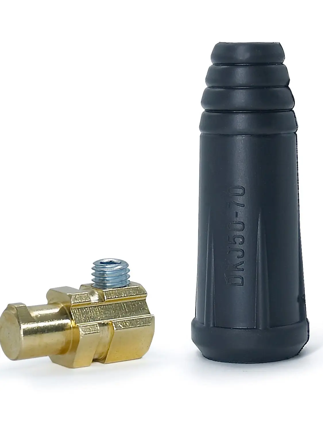 Welding cable connector Connector for welding hose package / ground connector DKJ 50-70 TIG Mig Mag welding devices
Welding cable connector Connector for welding hose package / ground connector DKJ 50-70 TIG Mig Mag welding devices