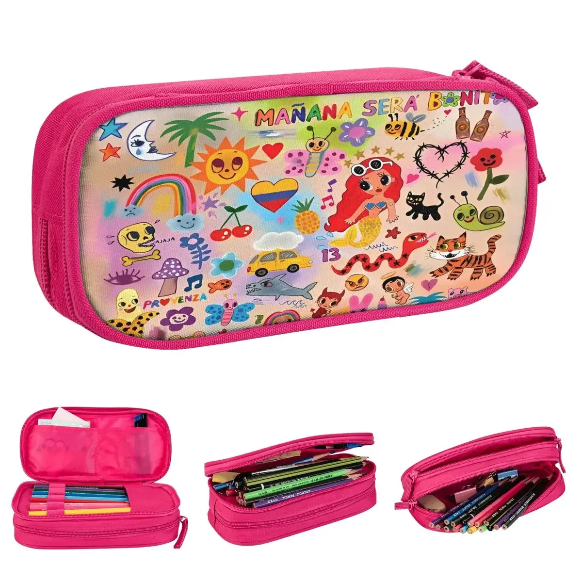 Manana Sera Bonito Karol G Pencil Case Lovely Pen Holder Bags Girls Boys Large Storage School Supplies Zipper Pencilcases
Manana Sera Bonito Karol G Pencil Case Lovely Pen Holder Bags Girls Boys Large Storage School Supplies Zipper Pencilcases