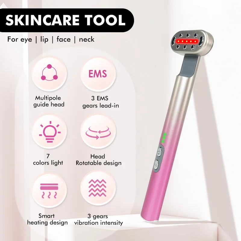 EMS Microcurrent Face Lifting Device Eye Neck Massager LED Beauty Facial Wand Skin Tightening Anti Wrinkle Skin Care Beauty Tool
EMS Microcurrent Face Lifting Device Eye Neck Massager LED Beauty Facial Wand Skin Tightening Anti Wrinkle Skin Care Beauty Tool