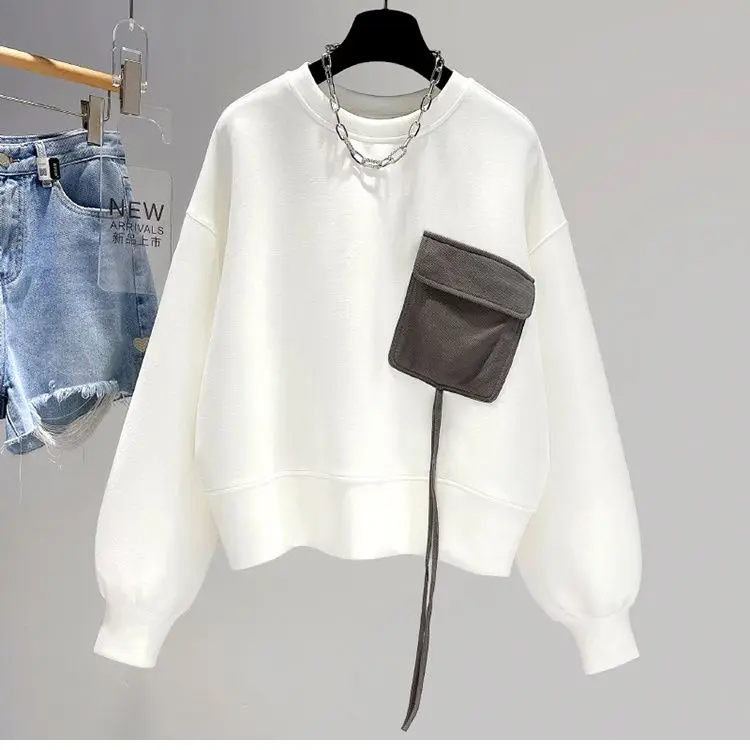 Женские толстовки, одежда 2000-х годов, разноцветная милая одежда с круглым вырезом и графическим слоем Kawaii, корейская универсальная японская одежда в стиле ретро, самая легкая сочетание
Женские толстовки, одежда 2000-х годов, разноцветная милая одежда с круглым вырезом и графическим слоем Kawaii, корейская универсальная японская одежда в стиле ретро, самая легкая сочетание