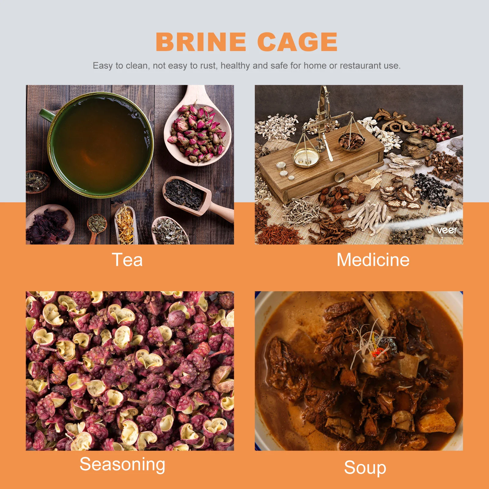 Stainless Steel Seasoning Ball Spice Filter Silver Stylish Slag Hamper for Kitchen Use Stainless Steel Filter Hamper
Stainless Steel Seasoning Ball Spice Filter Silver Stylish Slag Hamper for Kitchen Use Stainless Steel Filter Hamper