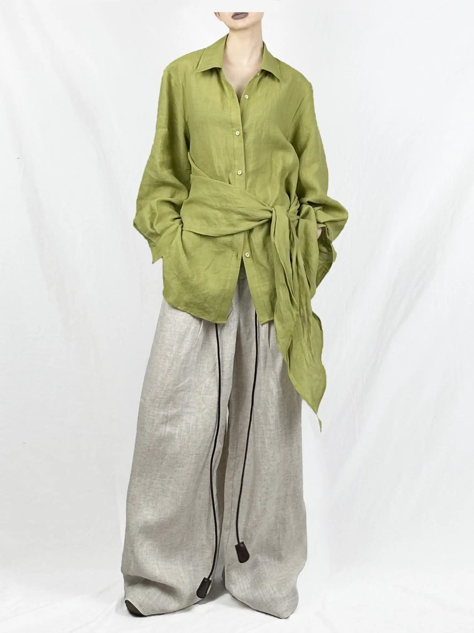 Casual Loose Long Sve Avocado een Linen irt Versatile Comfortable Top UV Protection Classic Collar oulder-Length Sve
Casual Loose Long Sve Avocado een Linen irt Versatile Comfortable Top UV Protection Classic Collar oulder-Length Sve