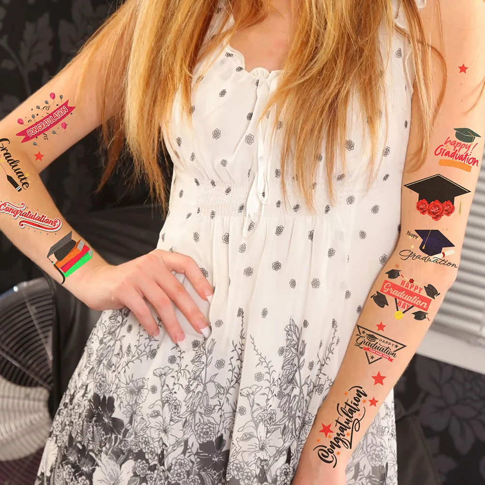 6pcs Graduation Season Temporary Tattoos Sticker Set Diy Body Art Decor For Party Celebration Graduation Theme Tattoos Body
6pcs Graduation Season Temporary Tattoos Sticker Set Diy Body Art Decor For Party Celebration Graduation Theme Tattoos Body