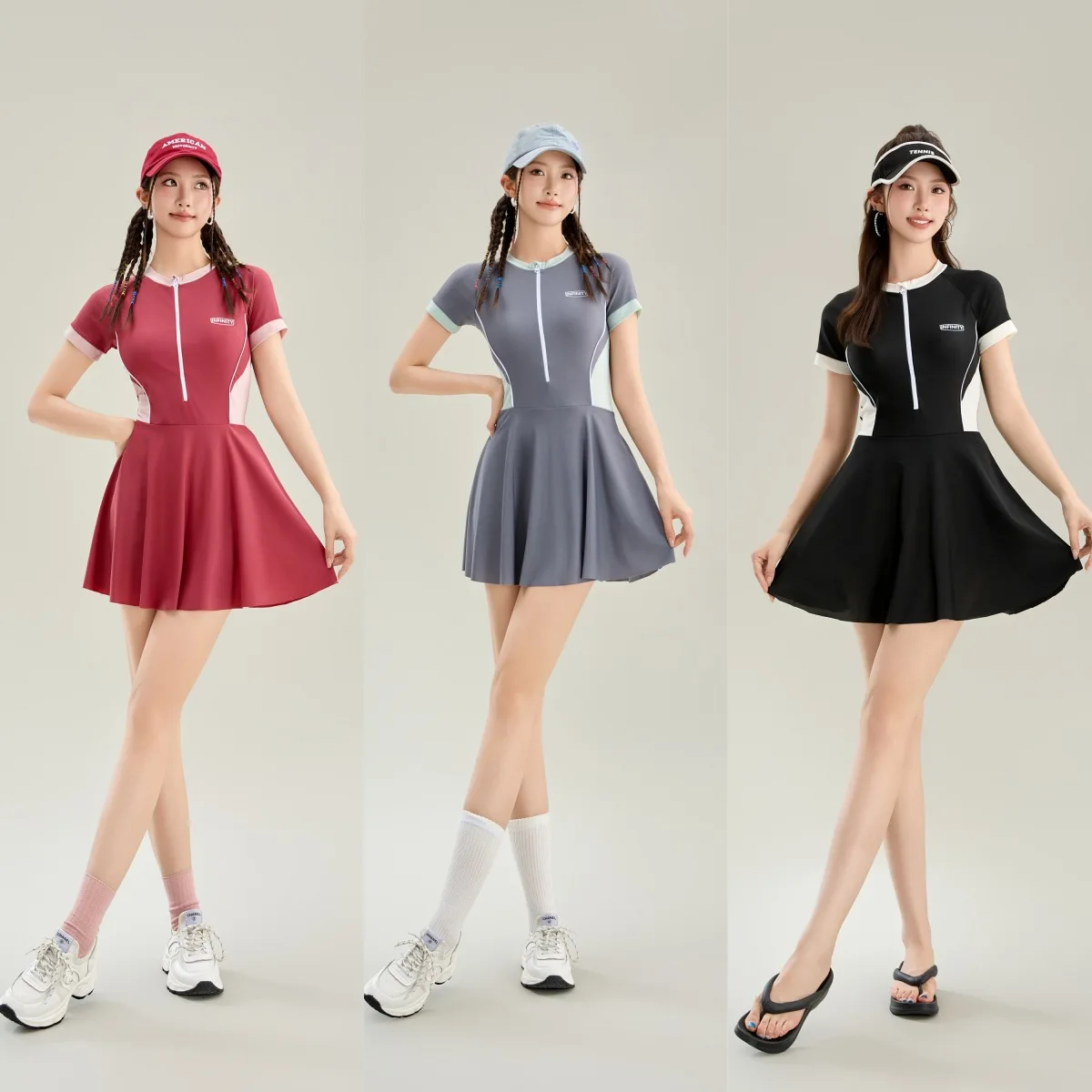 New High-end Sports Swimsuit for Women, Conservative Gathering Hot Spring Skirt Style One-piece Swimsuit
New High-end Sports Swimsuit for Women, Conservative Gathering Hot Spring Skirt Style One-piece Swimsuit