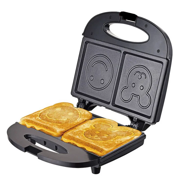 US standard 110V bread machine breakfast machine, smiley face cartoon pattern electric cake bell toast sandwich machine
US standard 110V bread machine breakfast machine, smiley face cartoon pattern electric cake bell toast sandwich machine