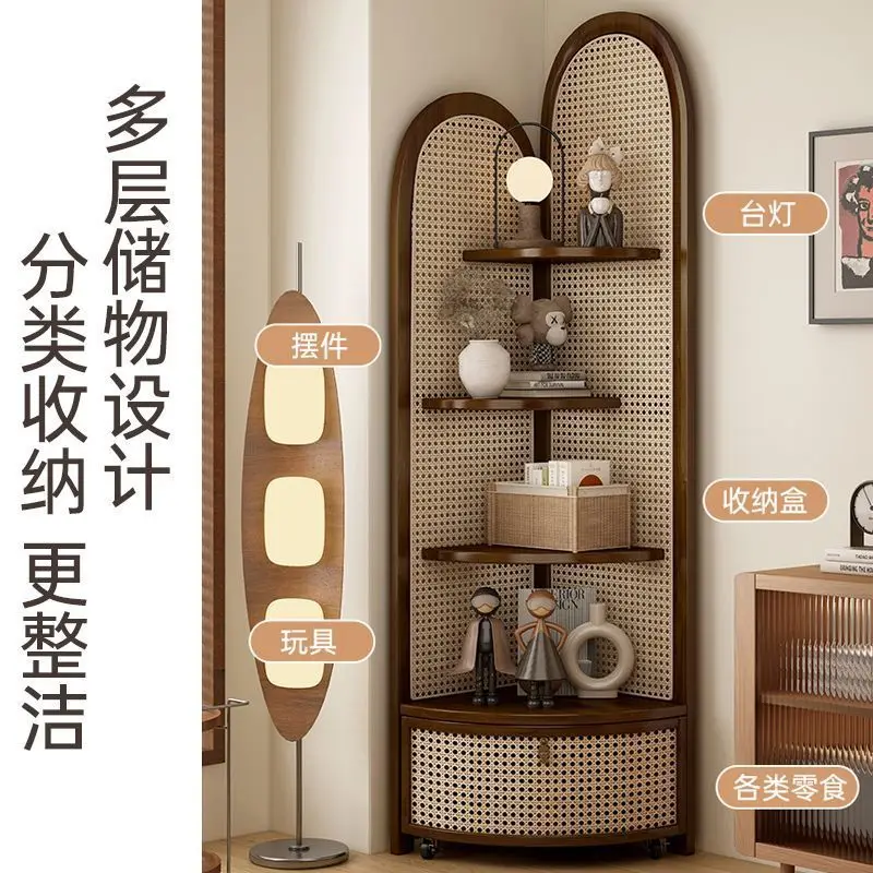 Medieval style Nanzhu corner cabinet display cabinet living room sofa side turn three walls corner shelf bookcase dining side
Medieval style Nanzhu corner cabinet display cabinet living room sofa side turn three walls corner shelf bookcase dining side
