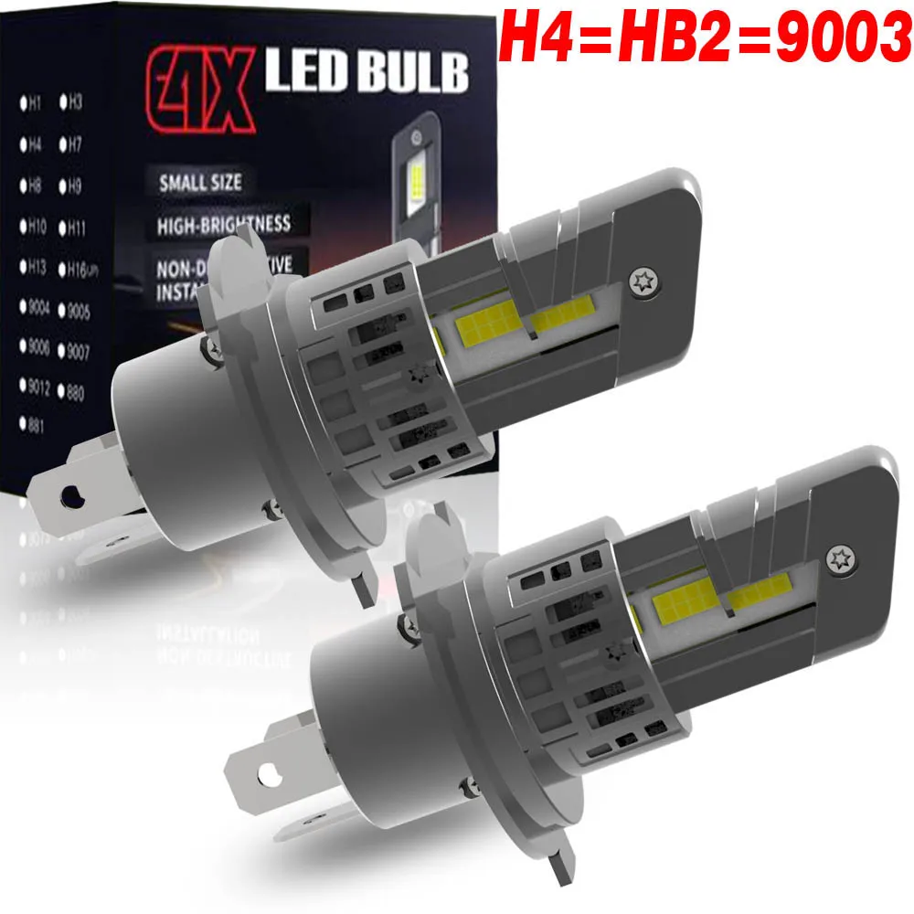 2 шт. H4 HB2 9003 LED фары Canbus 12V 55W, автомобильные противотуманные лампы, турбо-диодные лампы P43T, белый свет, без адаптера, мощные, для авто
2 шт. H4 HB2 9003 LED фары Canbus 12V 55W, автомобильные противотуманные лампы, турбо-диодные лампы P43T, белый свет, без адаптера, мощные, для авто