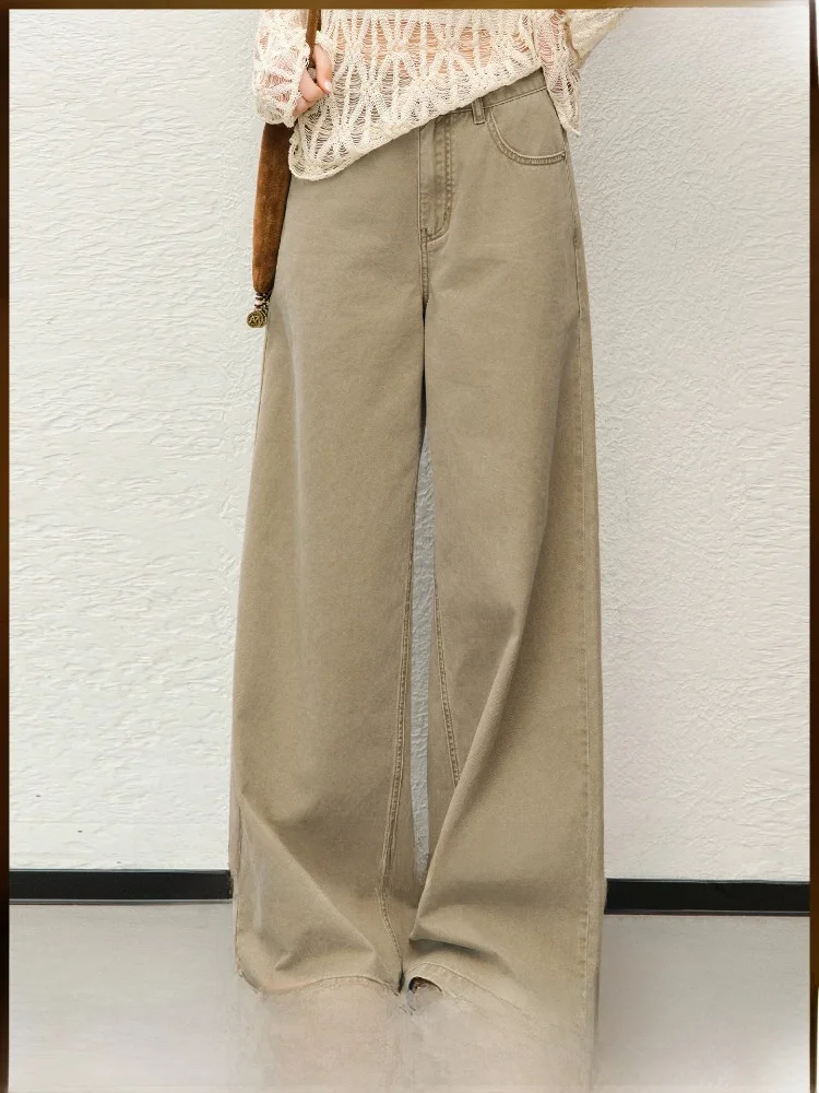 Meiyang Gold Sand Wide Leg Jeans High Waist Casual Loose Fit Classic Waed Denim Pants for Women Spring Season ential
Meiyang Gold Sand Wide Leg Jeans High Waist Casual Loose Fit Classic Waed Denim Pants for Women Spring Season ential