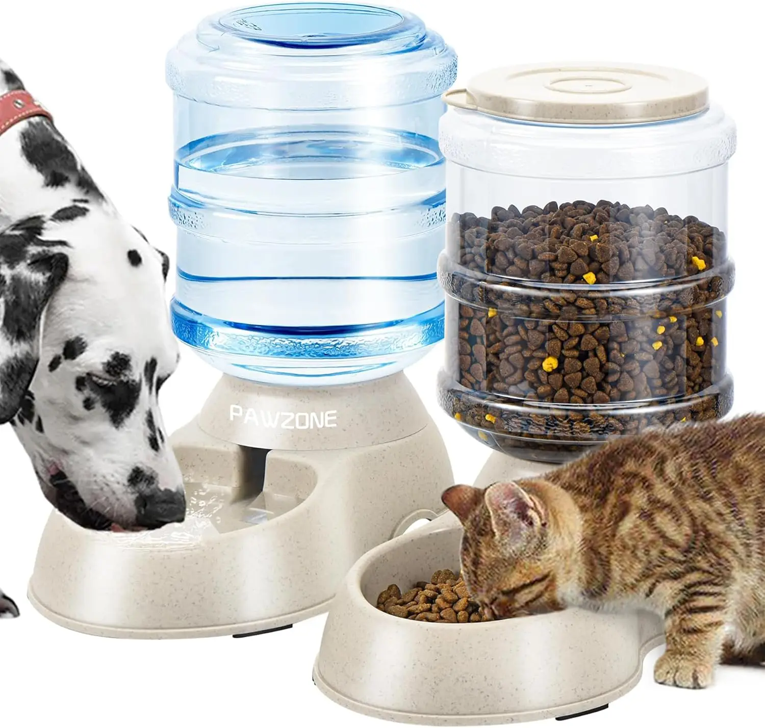 2 Pack Automatic Cat Feeder and Water Dispenser Set for Small Medium Pets, 1 Gallon Capacity
2 Pack Automatic Cat Feeder and Water Dispenser Set for Small Medium Pets, 1 Gallon Capacity