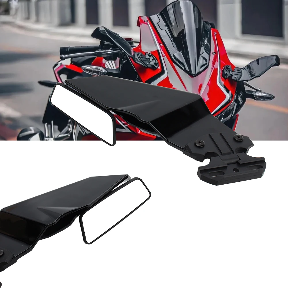 Motorcycle Rearview Mirror Wing Aerodynamic Rotatable Aluminum Alloy Side Mirrors Motorcycle Universal Accessories
Motorcycle Rearview Mirror Wing Aerodynamic Rotatable Aluminum Alloy Side Mirrors Motorcycle Universal Accessories