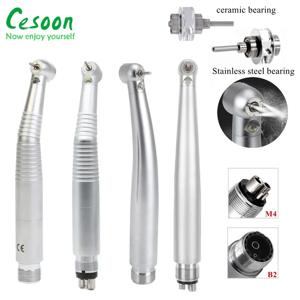 Dental LED High Speed Handpiece Standard Air Turbine E-generator Integrated 3 Water Spray Dentistry Ceramic Bearin Hand piece
Dental LED High Speed Handpiece Standard Air Turbine E-generator Integrated 3 Water Spray Dentistry Ceramic Bearin Hand piece