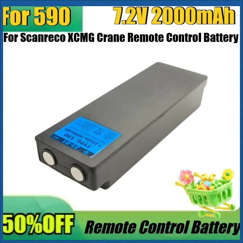 New 590 592 7.2V 2000mAh Rechargeable Battery Accessories for Scanreco XCMG Crane Remote Control Battery
New 590 592 7.2V 2000mAh Rechargeable Battery Accessories for Scanreco XCMG Crane Remote Control Battery