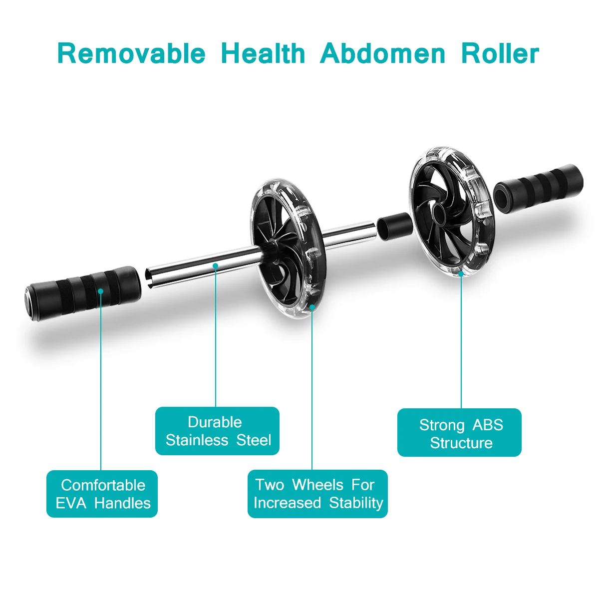 Abdominal Trainer Kit AB Wheel Roller with Bars Jump Rope and Knee Pad Perfect Abdominal Core Carver Fitness Workout for
Abdominal Trainer Kit AB Wheel Roller with Bars Jump Rope and Knee Pad Perfect Abdominal Core Carver Fitness Workout for