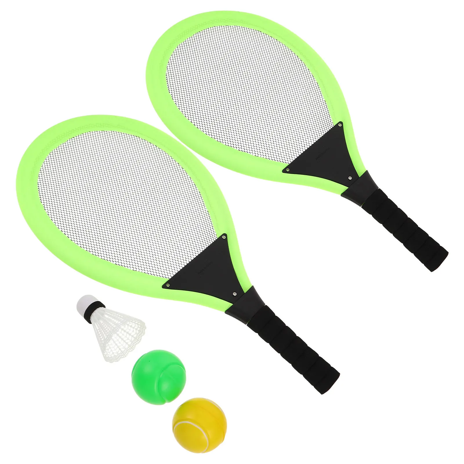 2Pcs Tennis Racket Set Green Plastic Lightweight Ergonomic Handle for Beginners Outdoor Sports Indoor Activity
2Pcs Tennis Racket Set Green Plastic Lightweight Ergonomic Handle for Beginners Outdoor Sports Indoor Activity