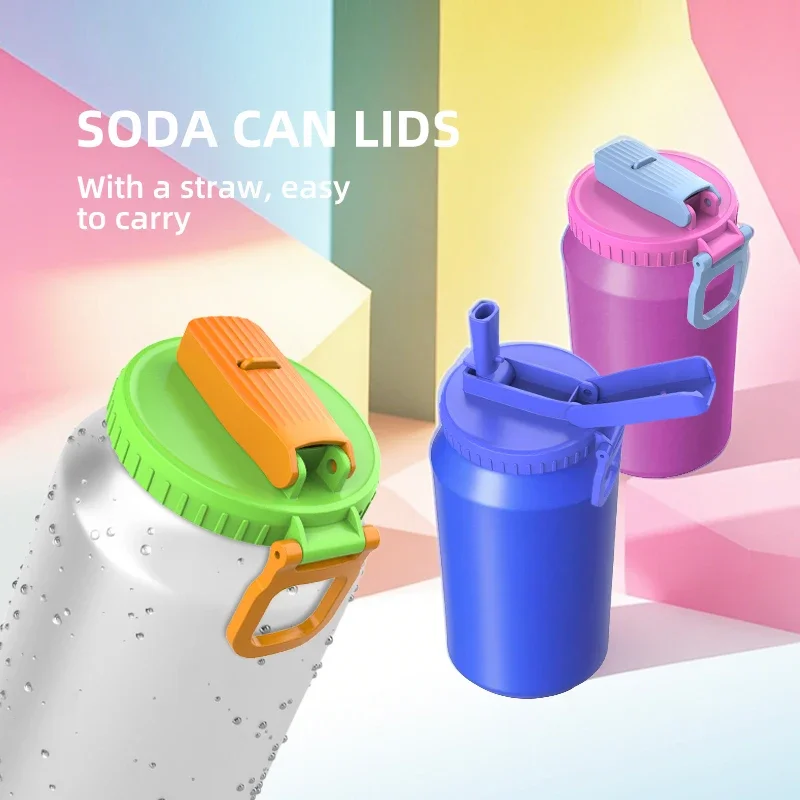 Portable Soda Can Lid With Straw Colored Cola Beverage Soda Can Lids Reusable Suitable For Canned Beverages Beer Juice
Portable Soda Can Lid With Straw Colored Cola Beverage Soda Can Lids Reusable Suitable For Canned Beverages Beer Juice
